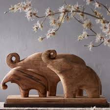 Handcarved Wooden Elephant Family Shop Our Catalog Vivaterra Elephant Decor Elephant Carving Wooden Elephant