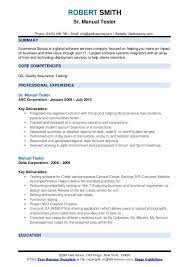 Manual Tester Resume Samples | Qwikresume