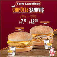 yeni chipotle sandvic kozlenmis biberli chipotle sos cheddar peyniriyle arby s antalyamigros 1 katta