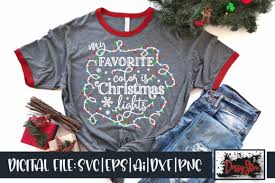 If used for a website, please provide proper credit to our wonderful staff! My Favorite Color Is Christmas Lights Graphic By Drissystore Creative Fabrica