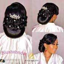35 Stunning Hairstyles For Nigeria Brides Wedding Hairstyles With Crown Hair Styles Bridal Hair Inspiration
