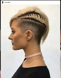 Pin On Haircuts Side Cut Undercut Mohawk Shaved Side Hair Cut