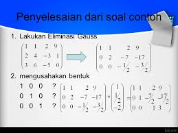 Check spelling or type a new query. Penyelesaian Persamaan Linear Metode Gauss Jordan Ppt Download