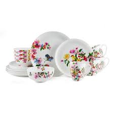 Check spelling or type a new query. Mikasa Butterfly Garden 16pc Bone China Dinnerware Set Overstock 33364501