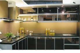 Now You Can Make Economical And Beautiful Kitchen Cabinets In Aluminium Profiles Tel 0361780160 Black Kitchens Beautiful Kitchen Cabinets Aluminium Kitchen