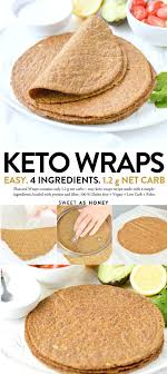 Flaxseed Wraps Are No Carbs Easy Keto Wraps Recipe Made With 4 Ingredients 100 Low Carb Gluten Free Vega Keto Recipes Easy Keto Diet Recipes Wrap Recipes