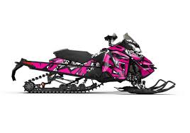 Popt Pink White Ski Doo Graphics Ski Doo Graphic Kits Ski Doo Wraps Snowmobile Graphics Sled Graphics Decal Kits Snowmobile Girl Snowmobile Snocross