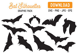 When designing a new logo you can be inspired by the visual there is no psd format for baseball bat transparent png clipart free download in our system. Bat Silhouettes Vector Clipart Pack Graphic By The Gradient Fox Creative Fabrica