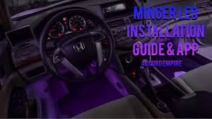 Minger Car Interior Light Strip Installation Guide And App Control Youtube