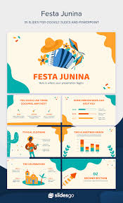 Celebrate The Festa Junina Move Your Body And Have Fun In One Of The Greatest In 2020 Powerpoint Presentation Design Presentation Design Template Presentation Design