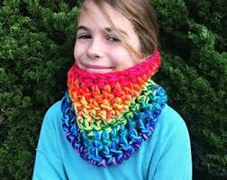 Buy Mini Rainbow Cowl Scarf Online in India