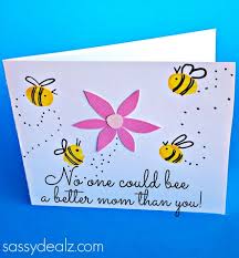 Getting a handmade card or gift on mother's day from my children is one of my favorite things in the universe. Fingerprint Bee Mother S Day Card For Kids To Make Crafty Morning