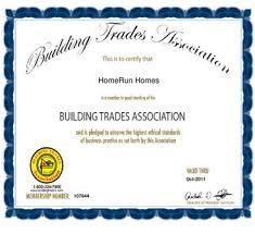 Check spelling or type a new query. Homerun Homes Accepted Into The Building Trades Association By Homerun Homes