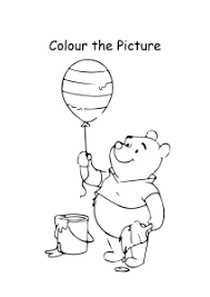 Maybe you would like to learn more about one of these? Cartoon Coloring Pages Color The Winnie The Pooh With Balloon Picture Worksheets For Preschool Kindergarten First Grade Art And Craft Worksheets Schoolmykids Com