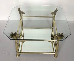 Including designers ercol, france & sons, g plan, jean charles, merrow associates, willy rizzo and many more. Antiques Atlas Hollywood Regency Brass And Glass Coffee Table Wit
