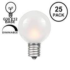 Maybe you would like to learn more about one of these? Frosted White G30 5 Watt Replacement Lamps 25 Pack Novelty Lights Inc
