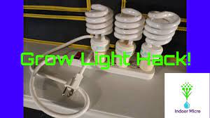 How to make grow lights cheap. Indoor Micro Cheap Diy Grow Light Hack Youtube