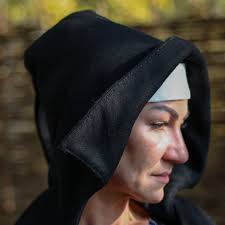 Gremlin Hood Medieval Womens Cowl 15th Century Headwear for Reenactment,  LARP, SCA Costume Fantasy Hood Elf Headpiece