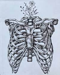 Learn about the factors affecting tattoo pain here. Rib Cage Done By Me Drawing