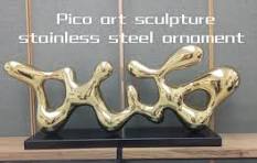 Intro to Stainless steel electroplating gold sculpture | Facebook