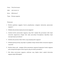 Pertanyaan Konsep Anggaran
