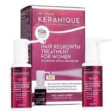 Keranique may indeed restore hair or slow thinning, but the only permanent solution to hair loss available is hair transplant surgery. Keranique Hair Regrowth Treatment Extended Nozzle Sprayer 2 Minoxidil 4 Fl Oz 60 Day Supply Regrow Thicker Looking Hair Helps Revitalize Hair Follicles Pack Of 2 Buy Online In Bermuda At Bermuda Desertcart Com Productid 1821581