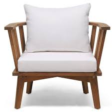 Teague Outdoor Patio Chair With Cushions Outdoor Patio Chairs Patio Chairs Lounge Chair Outdoor