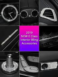Mercedes Benz New E Class Amg Bling 3d Rhinestones Interior Acessories Decoration Decal Stickers Bling Car Accessories Custom Car Accessories New Car Accessories
