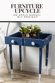Applebarrelcrafts Repurpose A Drawer Into A Chic End Table Make The Repurposed Drawer Table With Your Favo Diy Furniture Diy End Tables Painting Furniture Diy