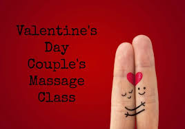 Couple in spa with hot stones. Couples Massage Class Body Ache Escape Massage Center