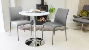 Naro White Gloss Round 2 Seater Table Kitchen Table Settings Small Dining Table 2 Seater Dining Table