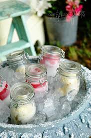 10 burlap mason jar sleeves, diy wedding decorations, rustic wedding decorations Diy Mason Jar Ice Cream Favors Emmaline Bride