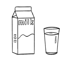 Sweet And Nourishing Milk Coloring Page For Kids Milk Drawing Milk Color Coloring Pages