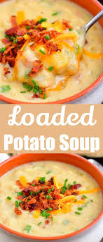 Potato Soup Is One Of The Most Comforting Soups You Can Ever Have This Potato Soup Recipe Is Loaded With C Baked Potato Soup Potato Soup Crockpot Soup Recipes