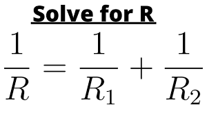 Solve The Equation For R 1 R 1 R 1 1 R 2 In 2020 Math Videos Solving Math