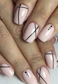 Light Pink Nails With Black Details Ladystyle Alternate matte black nails with flowing pale florals to create a mysterious.