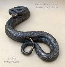 Western Diamondback Rattlesnake Sculpture Jl Cook Snake Rattlesnake Snake Art