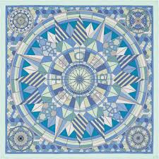 La Maison Des Carres Hermes Rose De Compas Hermes Scarf Scarf Design Mandala Wallpaper