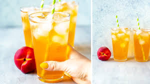 The most popular form of iced tea in india is ginger lemon iced tea or lemon iced tea. Iced Peach Green Tea Lemonade Youtube
