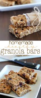 These Homemade Healthy Granola Bars Are Full Of Good Stuff Oats Wheat Germ Homemade Granola Bars Healthy Healthy Granola Bars Homemade Granola Healthy