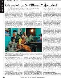 Asia and Africa: On Different Trajectories?