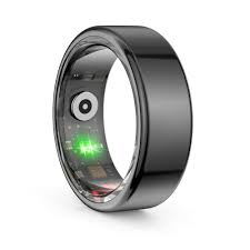 Sleek Black Smart Health Tracker Ring for Men and Women