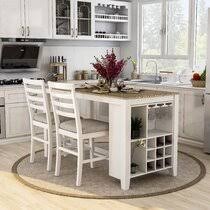 You might be short on space, but you can still long for style. 3 Piece White Kitchen Dining Room Sets You Ll Love In 2021 Wayfair