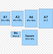 Paper with a higher gsm will generally be thicker and therefore more difficult to crease or tear. A2 Card Size And Other A Cards Sizes Frompo Card Sizes Png Image With Transparent Background Toppng