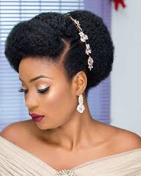 14 Natural Hair Bridal Styles You Can Replicate Thrivenaija In 2020 Natural Hair Bride Natural Hair Styles Natural Hair Wedding