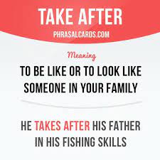 Take After English Vocabulary Words Learn English Words English Phrases
