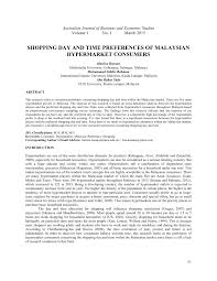 It is a subsidiary of dairy farm international holdings (dfi) and is headquartered in shah alam, selagor. Pdf Shopping Day And Time Preferences Of Malaysian Hypermarket Consumers