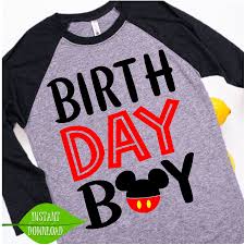 Mickey Mouse Birthday Boy T Shirt Pin On Birthday