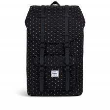 In unserem herschel online shop finden sie eine große auswahl an rucksäcke. Rucksack Little America Rubber Straps Volumen 23 Liter Black Gridlock Gold