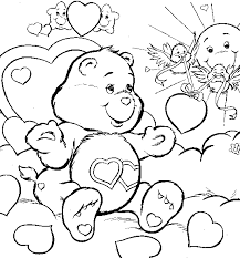 Here is a free coloring page of care bear. Simpaticas Siluetas De Osos De Cuidado Para Pintar Con Los Pequenos Gratuitamente Dibujos Para Colorear